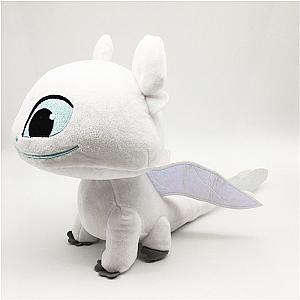 13-25cm White Toothless Dragon Sitting Stuffed Toy Plush