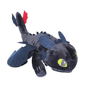 25-55cm Black Toothless Lying Stuffed Toy Plush
