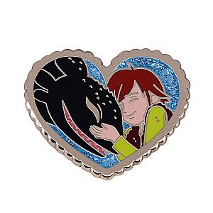 Toothless and Hiccup Black Dragon Badge Night Fury Enamel Pin