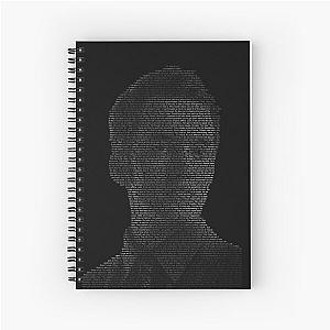 Text Portrait of Ianto Jones from Torchwood Spiral Notebook