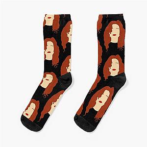 Tori Amos Color Drawing Socks