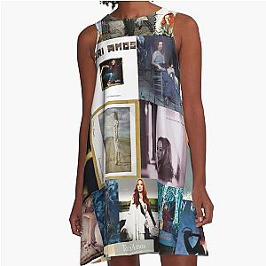 Tori Amos Album Records Collage Collection Print A-Line Dress