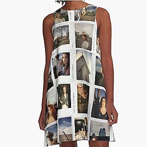 Tori Amos Scarlets Walk Polaroids Collage Collection Print A-Line Dress