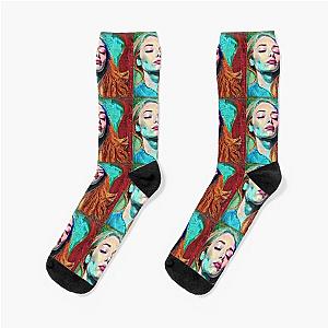 Face of Tori Amos Socks