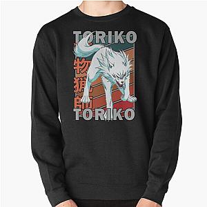 Terry Cloth Retro Stripe Design Pullover Sweatshirt