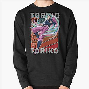 Sunny Toriko Suridi Kaimaku Cool Anime Retro Stripe Pullover Sweatshirt