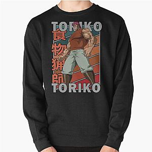 Zebra Toriko Suridi Ken-maku Cool Anime Retro Color Stripe Pullover Sweatshirt