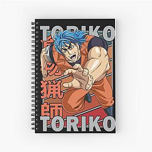 Toriko Retro Stripe Design Spiral Notebook