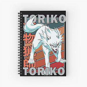 Terry Cloth Toriko Retro Stripe Design Spiral Notebook