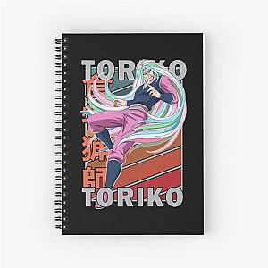 Sunny Toriko Suridi Kaimaku Cool Anime Retro Stripe Spiral Notebook