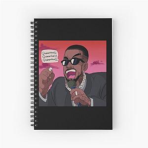 Tory Lanez - Quarantine Radio Stickers   Spiral Notebook