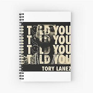 tory lanez tour 2016 2023 Spiral Notebook