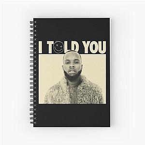 tory lanez tour 2016  Spiral Notebook