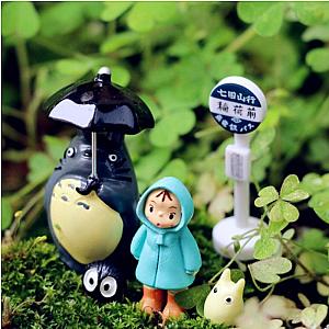 Anime Totoro Miniatures Fairy Garden Micro Landscape Ornament