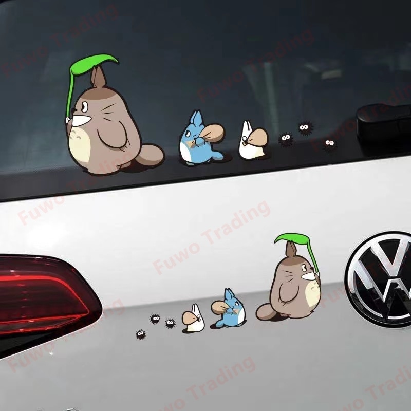 My Neighbor Totoro with Oak Seeds Car Stickers | Totoro Plush Shop ...