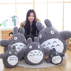 30-60cm Grey Totoro Japanese Style Anime Cat Stuffed Animal Doll Plush