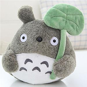 20cm Grey Totoro Anime My Neighbor Totoro Doll Leaf Plush