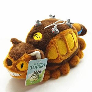 30-50cm Orange Miyazaki Totoro Bus Doll Plush