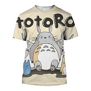 Totoro Pattern Cartoon Anime 3D Printing T-Shirts