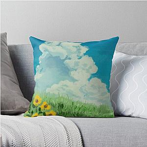 Totoro Pillows - sunflower scene my neighbor totoro Throw Pillow RB2607