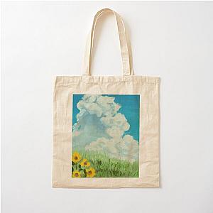 Totoro Bags - sunflower scene my neighbor totoro Cotton Tote Bag RB2607