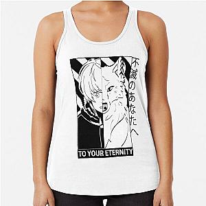 To Your Eternity Tank Tops - Fushi and Joan Black & White Racerback Tank Top