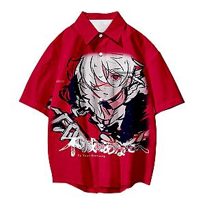 To Your Eternity Tees - Fushi Red Tops 3D Tees Short Sleeves