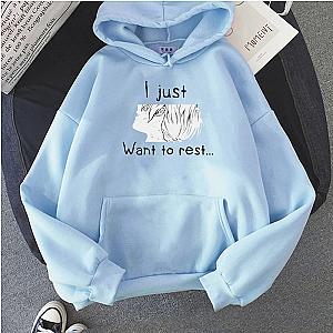 To Your Eternity Hoodies - I Just Want To Rest Fushi Graphic Streetwear Hoodie