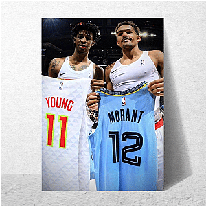 Trae Young Dribble And Shoot Trae Young Posters