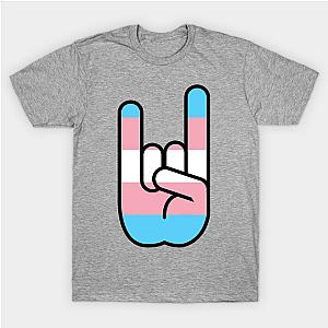 Trans Flag T-Shirts - Transgender Rock on T-shirt TP0812