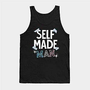 Trans Flag Tank Tops - Self Made Man Trans Transgender Flag Pride Tank Top TP0812