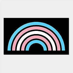 Trans Flag Posters - Gay Pride LGBTQ Transgender Rainbow Stripe 2018 Poster TP0812