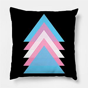 Trans Flag Pillows - Triangle Abstract Transgender Pride Flag Design Pillow TP1208