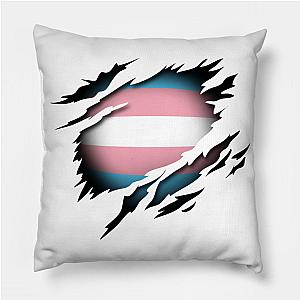 Trans Flag Pillows - Transgender Pride in the Heart Pillow TP1208