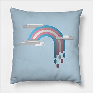 Trans Flag Pillows - Minimalist Transgender Drip Rainbow Pillow TP1208