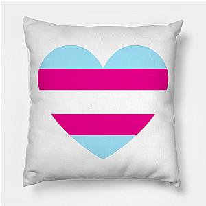 Trans Flag Pillows - LGBT | Transgender Pride Flag Heart Pillow TP1208