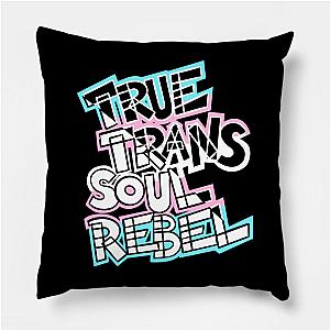 Trans Flag Pillows - True Trans Soul Rebel - diagnonal Pillow TP1208