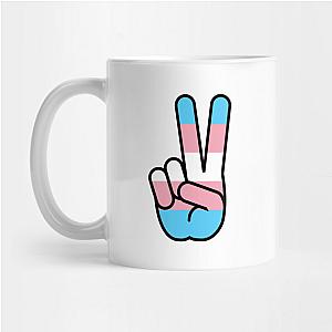 Trans Flag Mugs - Transgender Peace Sign  Mug TP1208