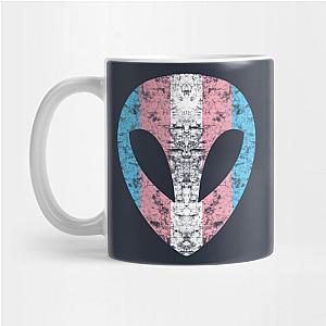 Trans Flag Mugs - Trans Alien with Transgender Pride Flag  Mug TP1208