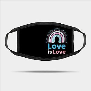 Trans Flag Face Masks - Love is Love Trans Pride Flag Mask TP1208