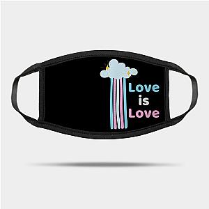 Trans Flag Face Masks - Love is Love Trans Pride Flag Mask TP1208