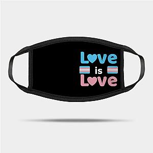 Trans Flag Face Masks - Love is Love Trans Pride Flag Mask TP1208