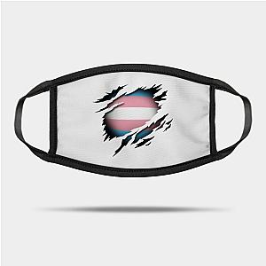 Trans Flag Face Masks - Transgender Pride in the Heart Mask TP1208