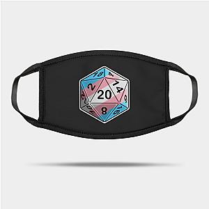 Trans Flag Face Masks - Trans Pride d20 Mask TP1208