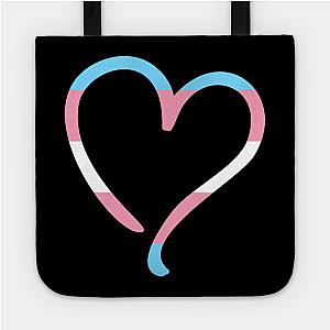 Trans Flag Bags - Transgender Flag Heart Bag TP1208