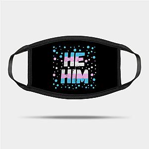 Trans Flag Face Masks - He Him - Transgender Pride Flag Design Mask TP1208