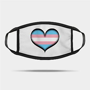 Trans Flag Face Masks - Transgender Heart Mask TP1208