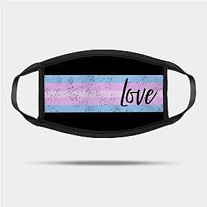 Trans Flag Face Masks - Love - Transgender Pride Flag banner design Mask TP1208