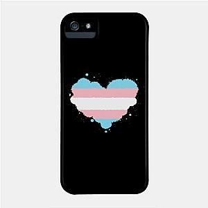 Trans Flag Cases - Transgender Pride Heart Flag Awareness Phone Case TP1208