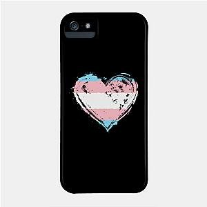 Trans Flag Cases - Transgender Pride Heart Flag Trans Awareness Rights Phone Case TP1208